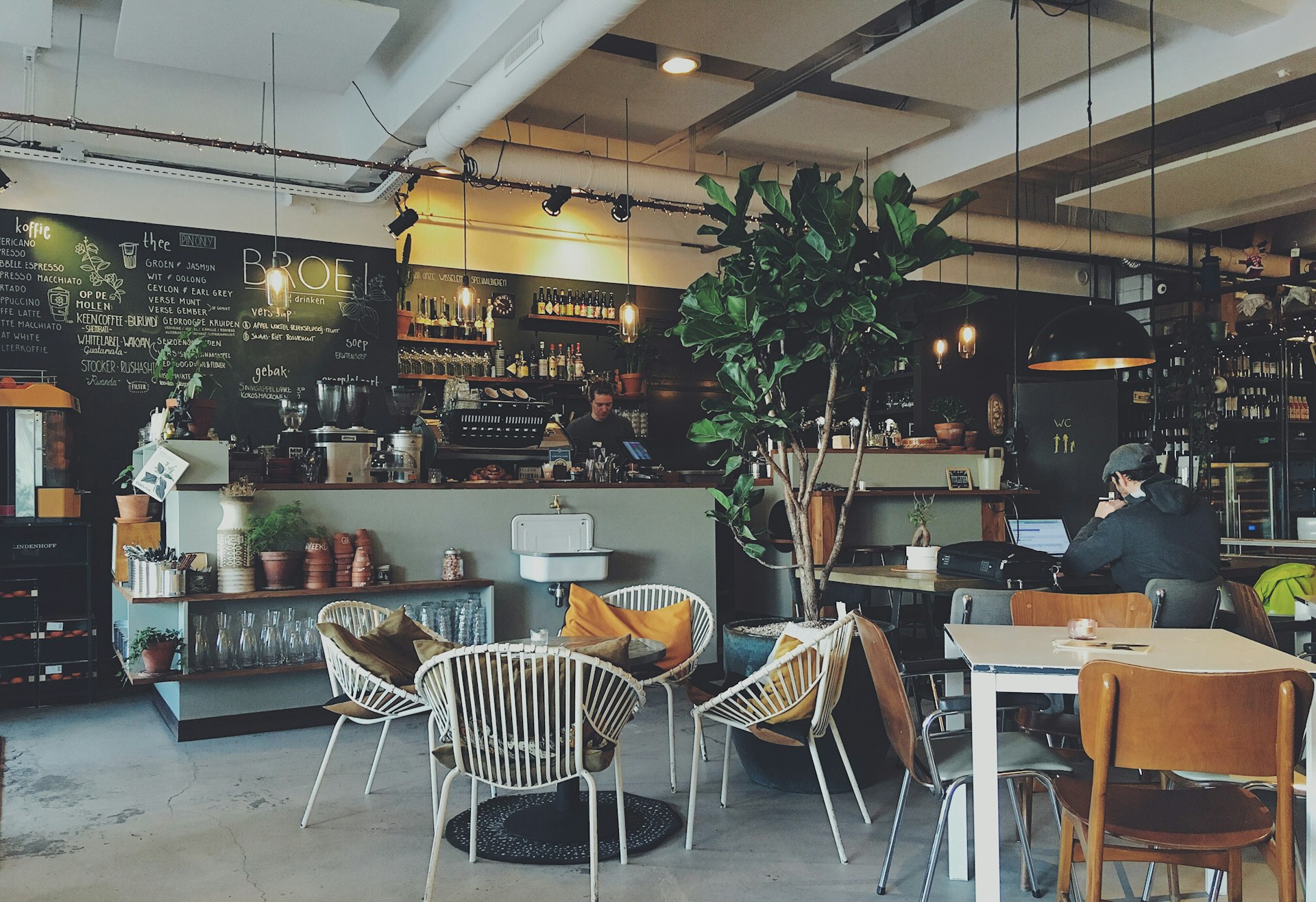 カフェの店内